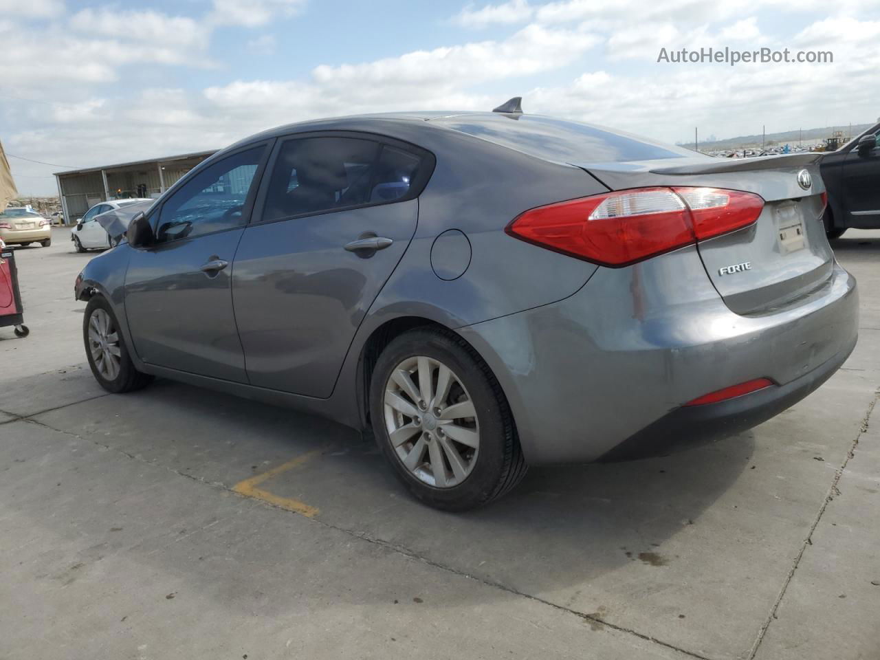 2016 Kia Forte Lx Gray vin: KNAFX4A62G5607754