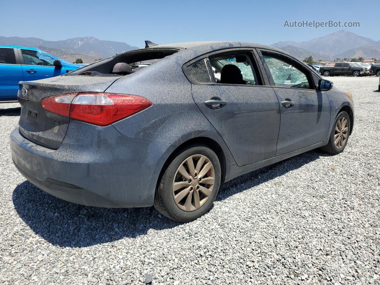 2016 Kia Forte Lx Gray vin: KNAFX4A63G5462708