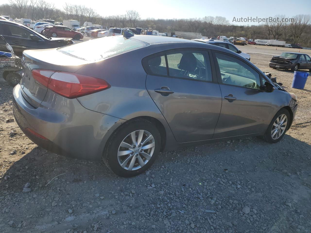 2016 Kia Forte Lx Gray vin: KNAFX4A63G5479766