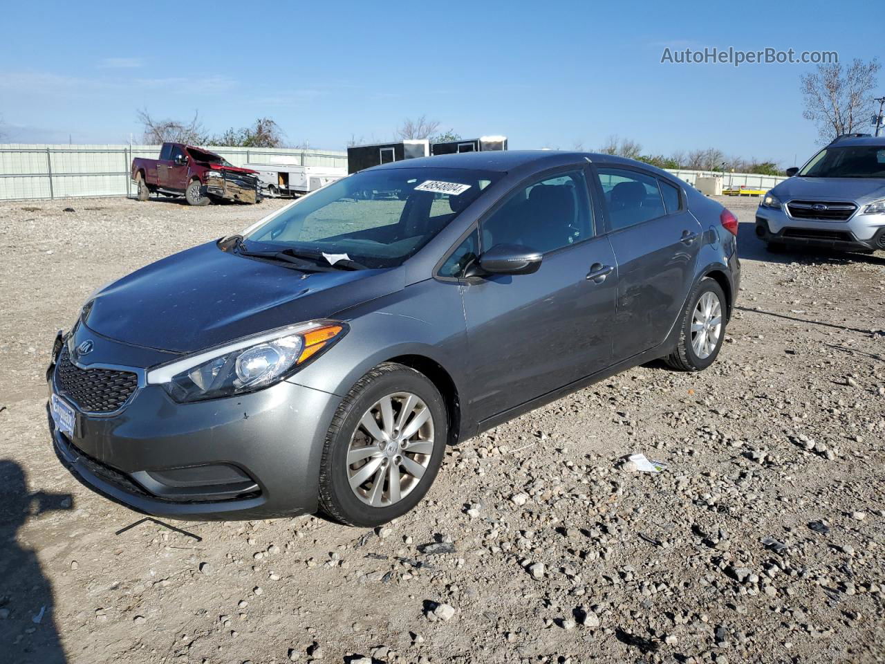 2016 Kia Forte Lx Gray vin: KNAFX4A63G5479766