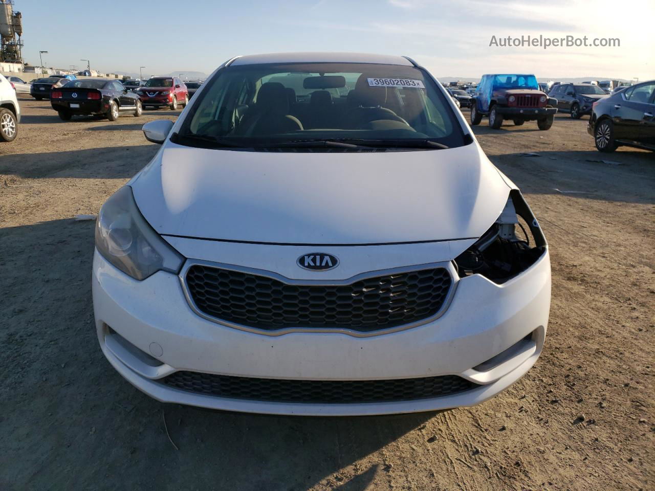 2016 Kia Forte Lx White vin: KNAFX4A63G5480660