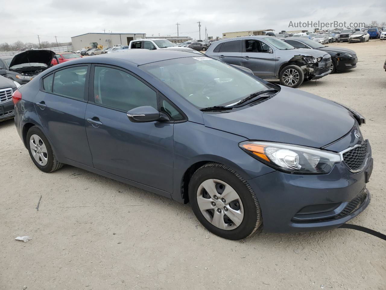 2016 Kia Forte Lx Blue vin: KNAFX4A63G5594559