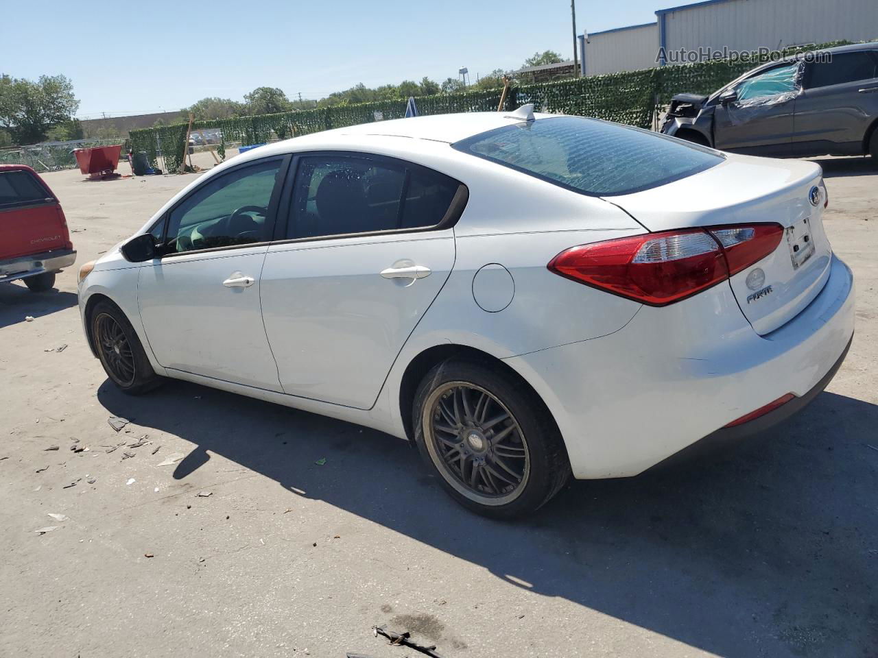 2016 Kia Forte Lx White vin: KNAFX4A64G5519319