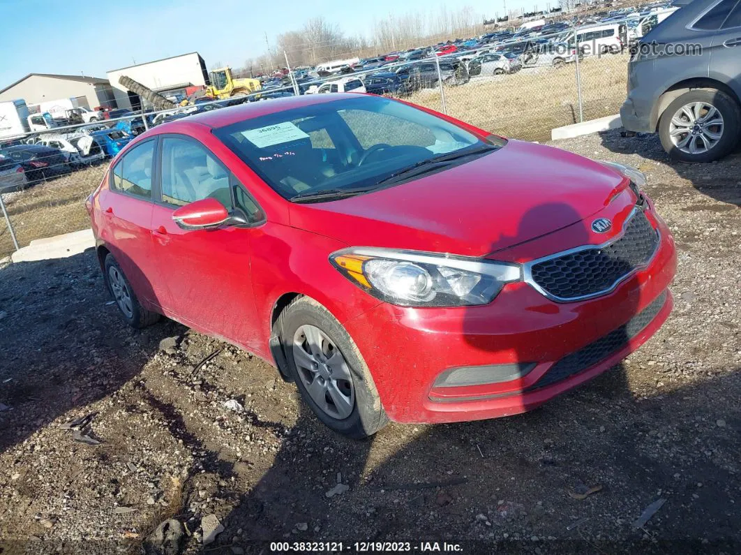 2016 Kia Forte Lx Red vin: KNAFX4A64G5520468