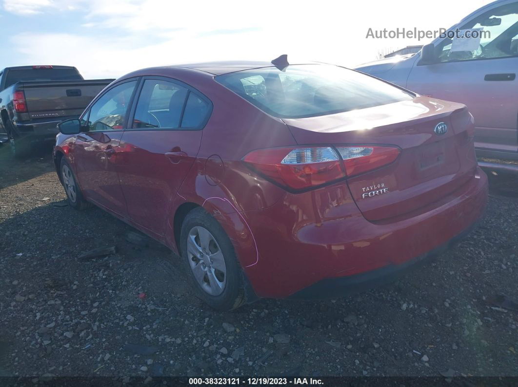 2016 Kia Forte Lx Red vin: KNAFX4A64G5520468