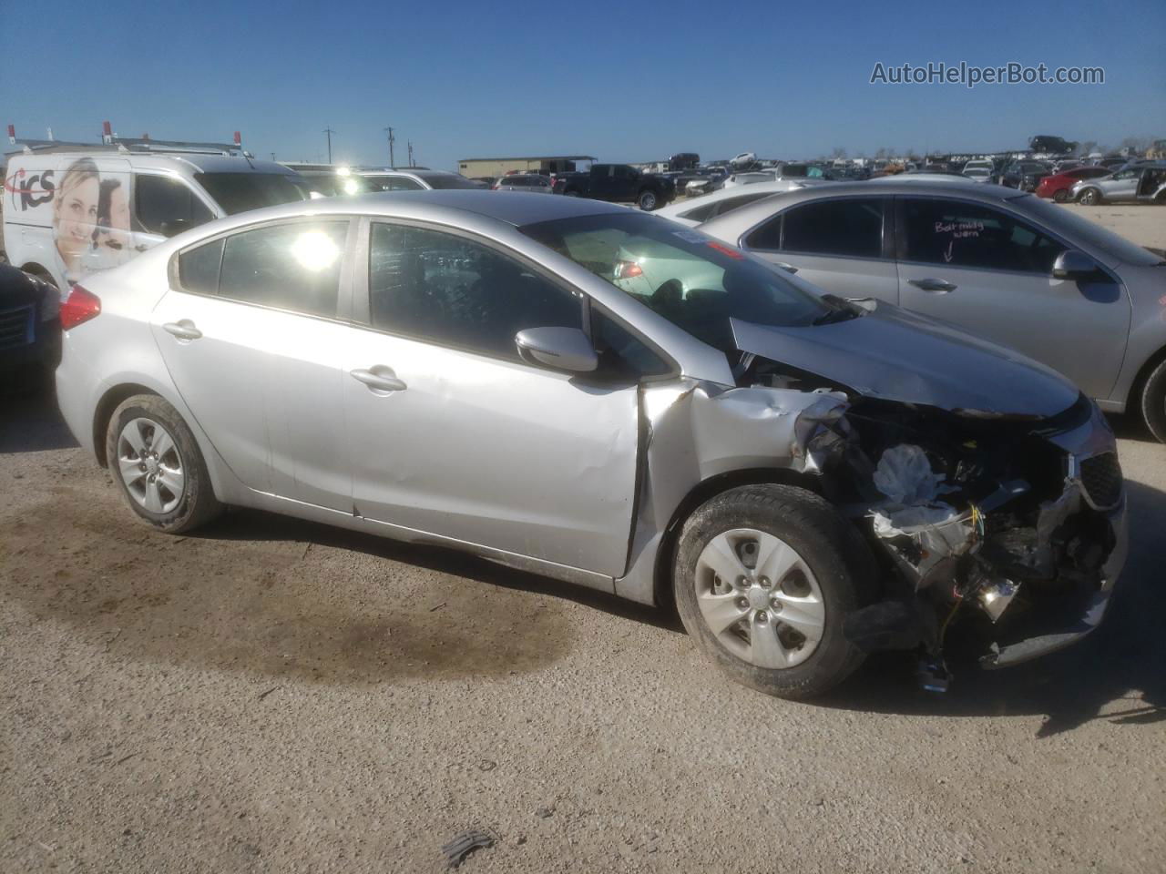 2016 Kia Forte Lx Silver vin: KNAFX4A64G5537917