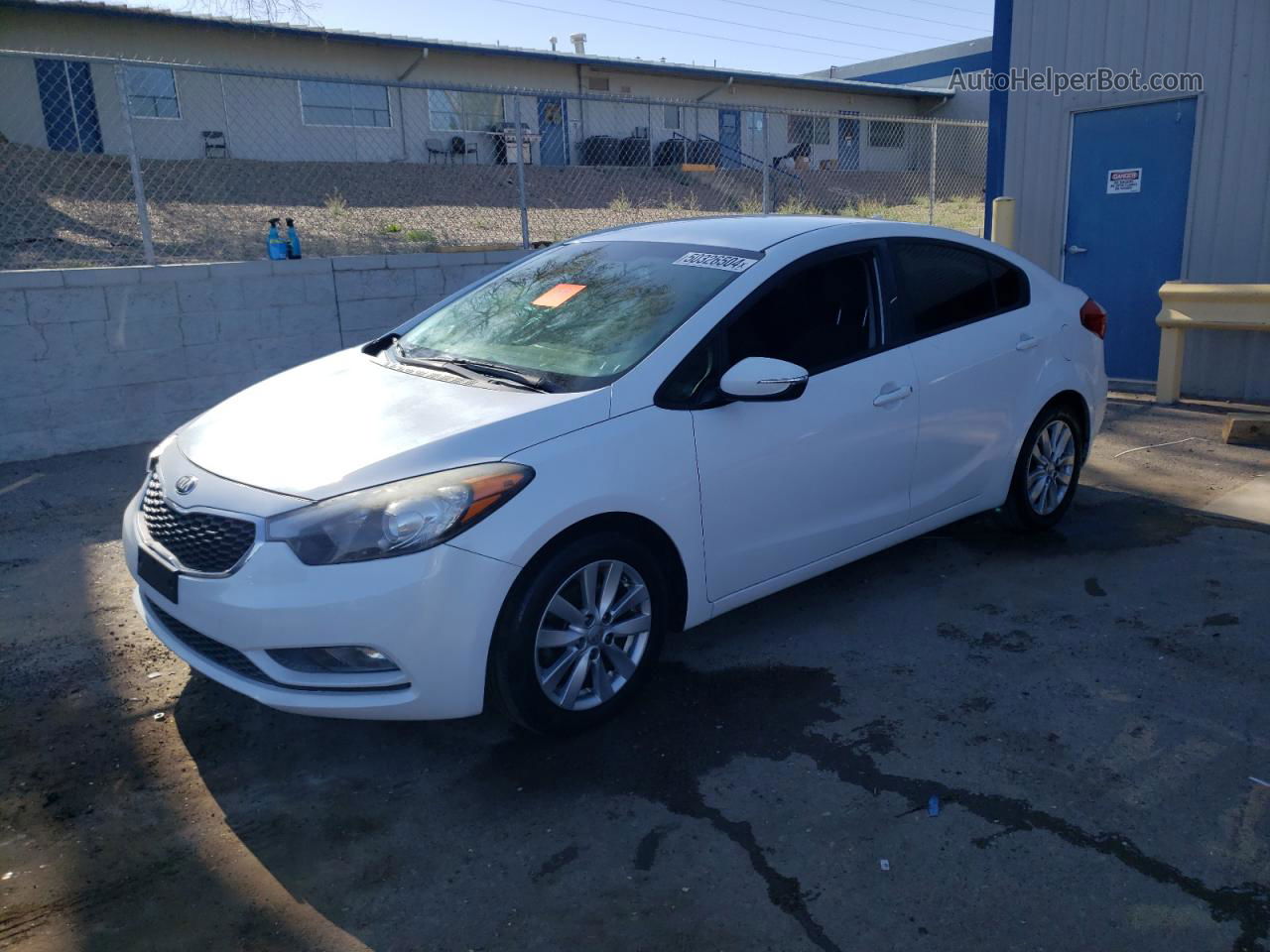 2016 Kia Forte Lx White vin: KNAFX4A65G5453749