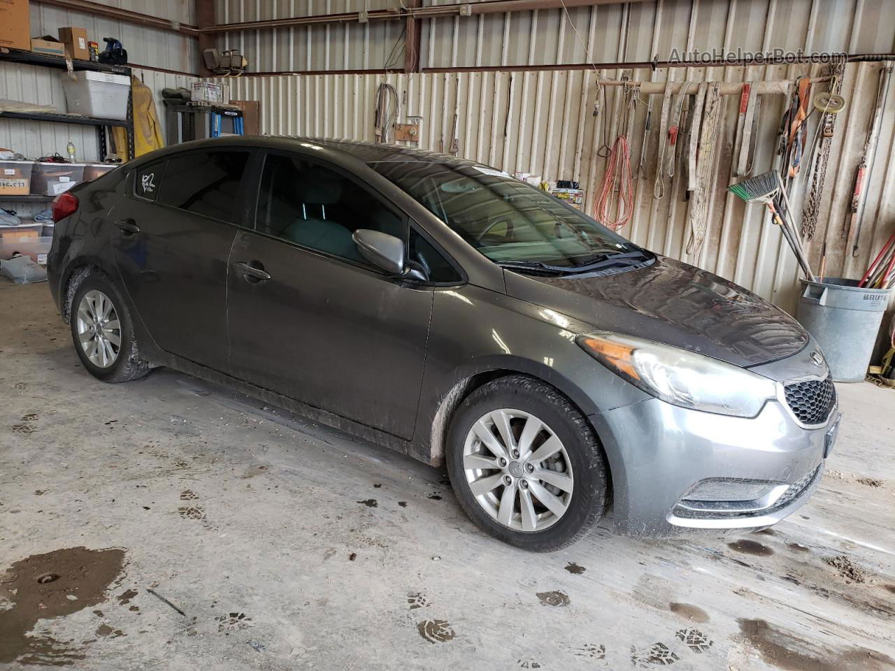 2016 Kia Forte Lx Gray vin: KNAFX4A65G5481793