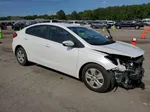 2016 Kia Forte Lx White vin: KNAFX4A65G5502996