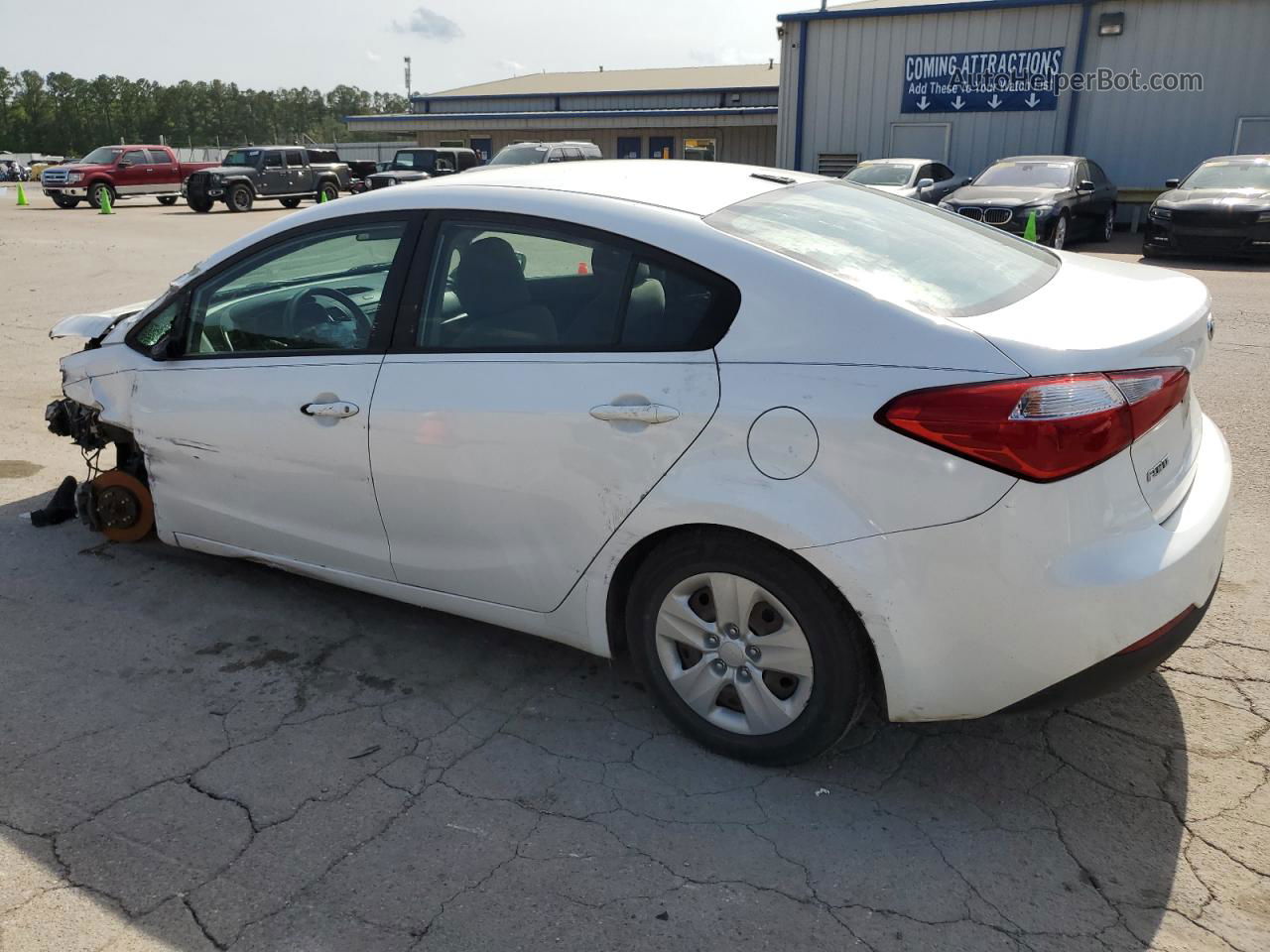 2016 Kia Forte Lx White vin: KNAFX4A65G5502996