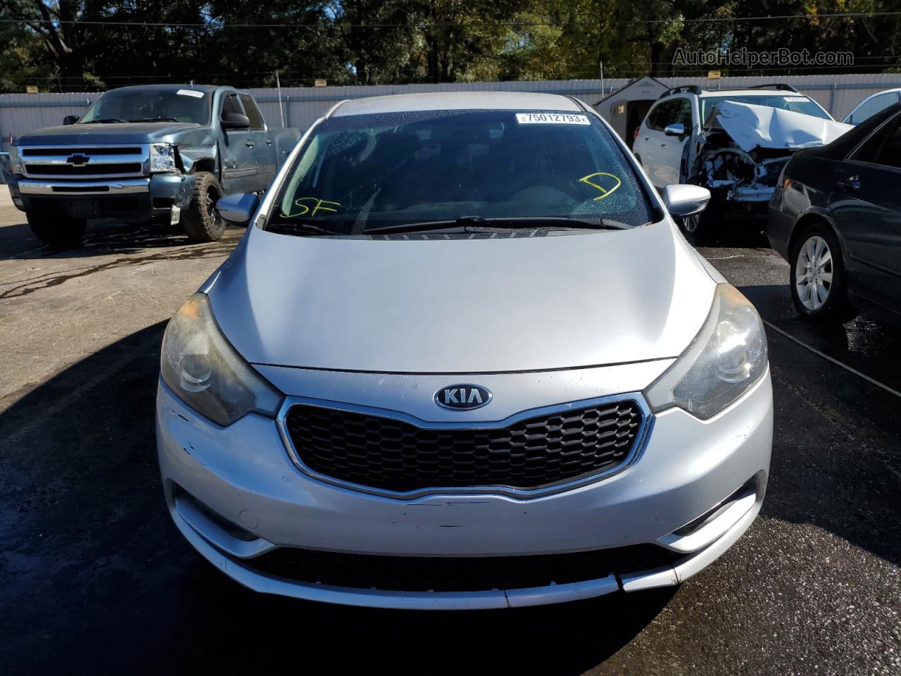 2016 Kia Forte Lx Серебряный vin: KNAFX4A65G5519538