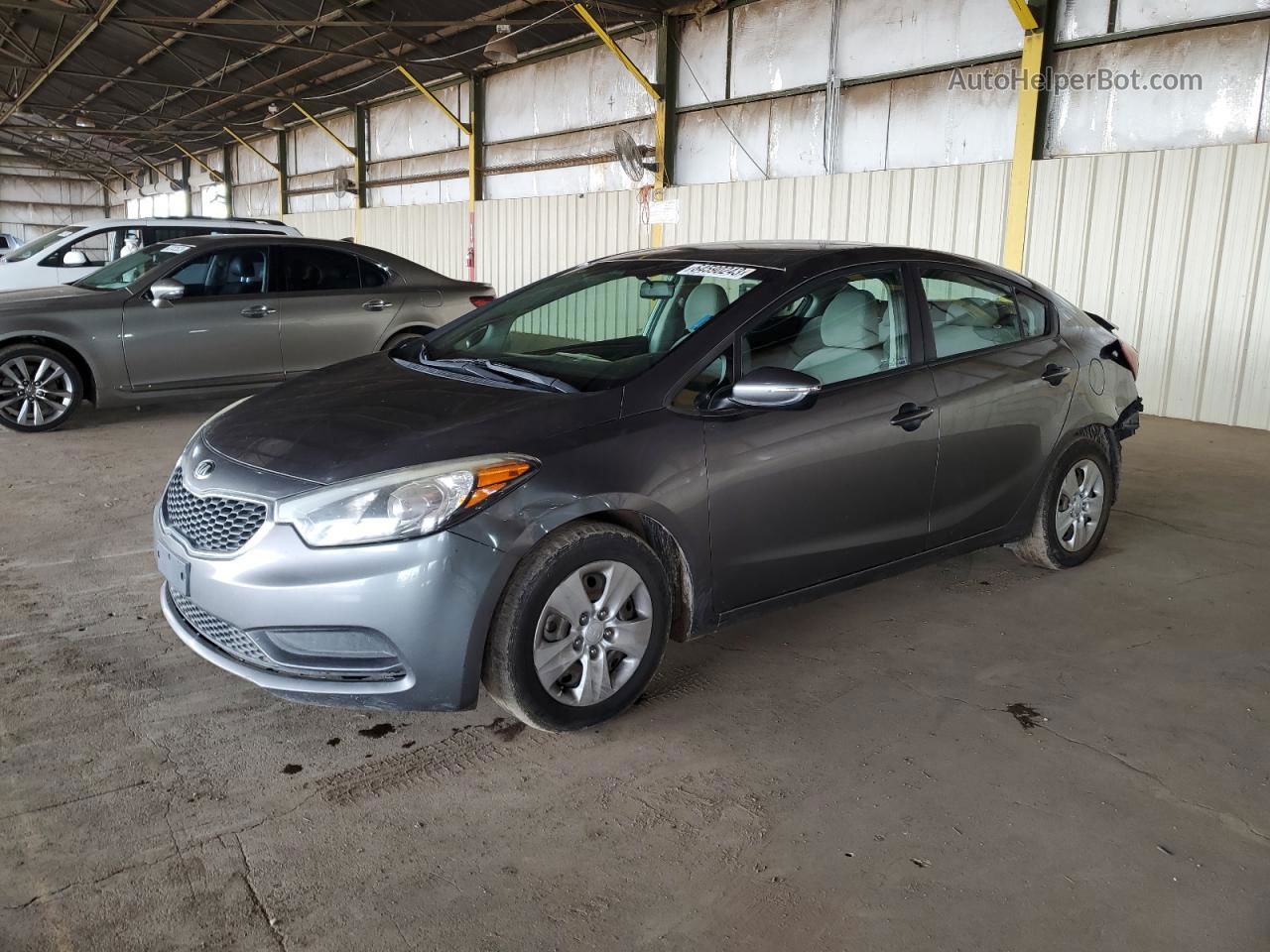 2016 Kia Forte Lx Gray vin: KNAFX4A65G5523783