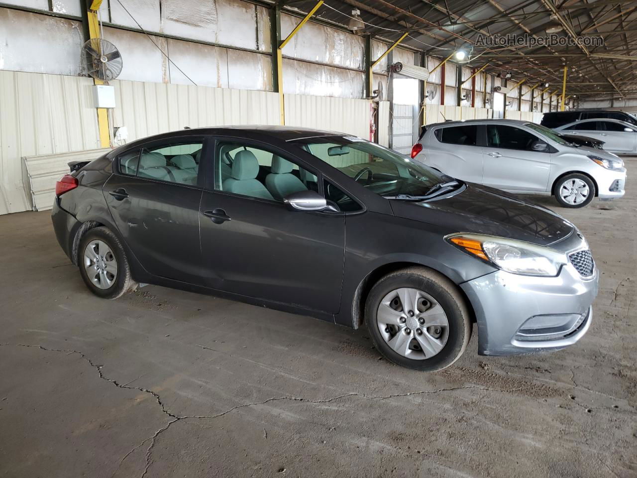 2016 Kia Forte Lx Gray vin: KNAFX4A65G5523783