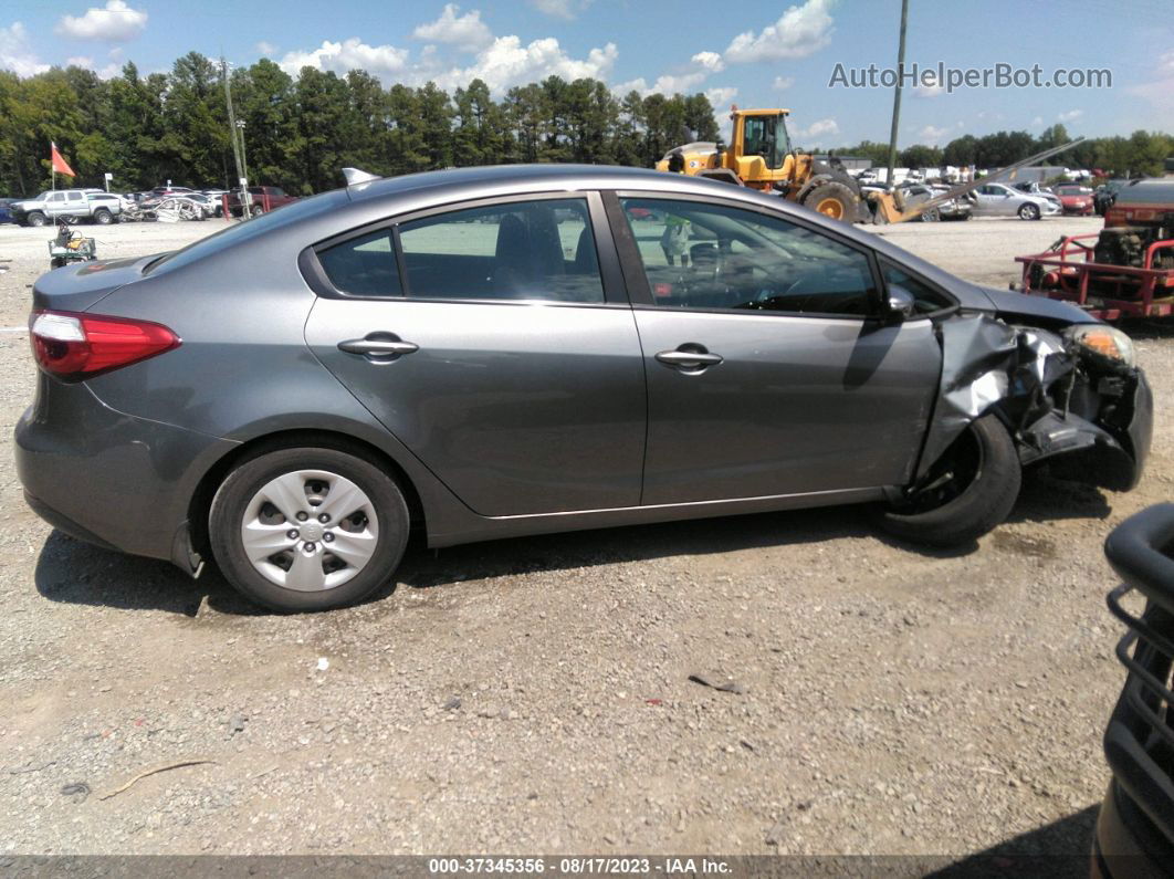 2016 Kia Forte Lx Gray vin: KNAFX4A65G5527106