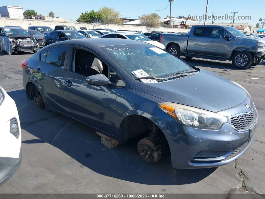 2016 Kia Forte Lx Gray vin: KNAFX4A65G5533195