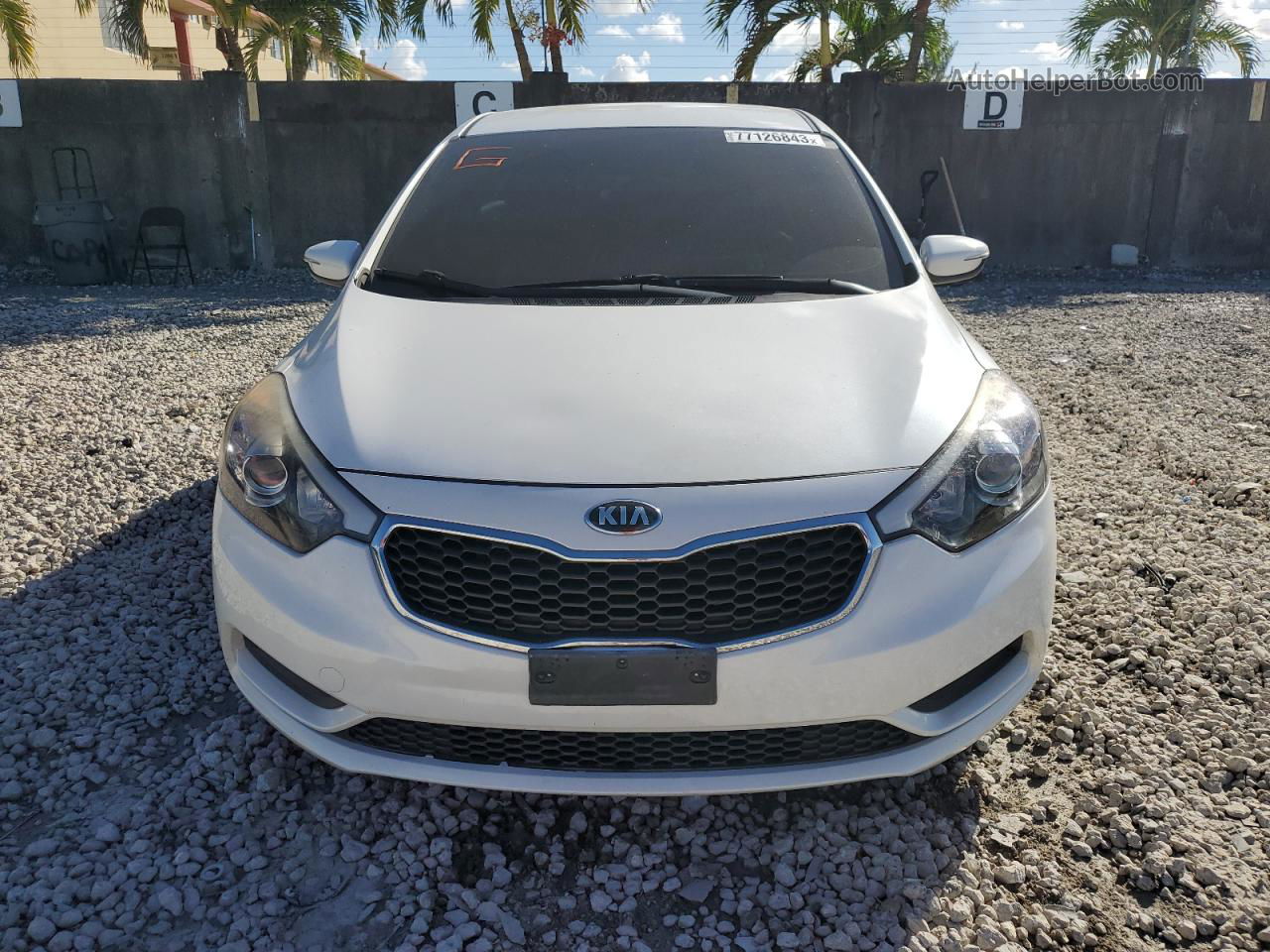 2016 Kia Forte Lx White vin: KNAFX4A65G5551017