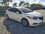 2016 Kia Forte Lx White vin: KNAFX4A65G5551017