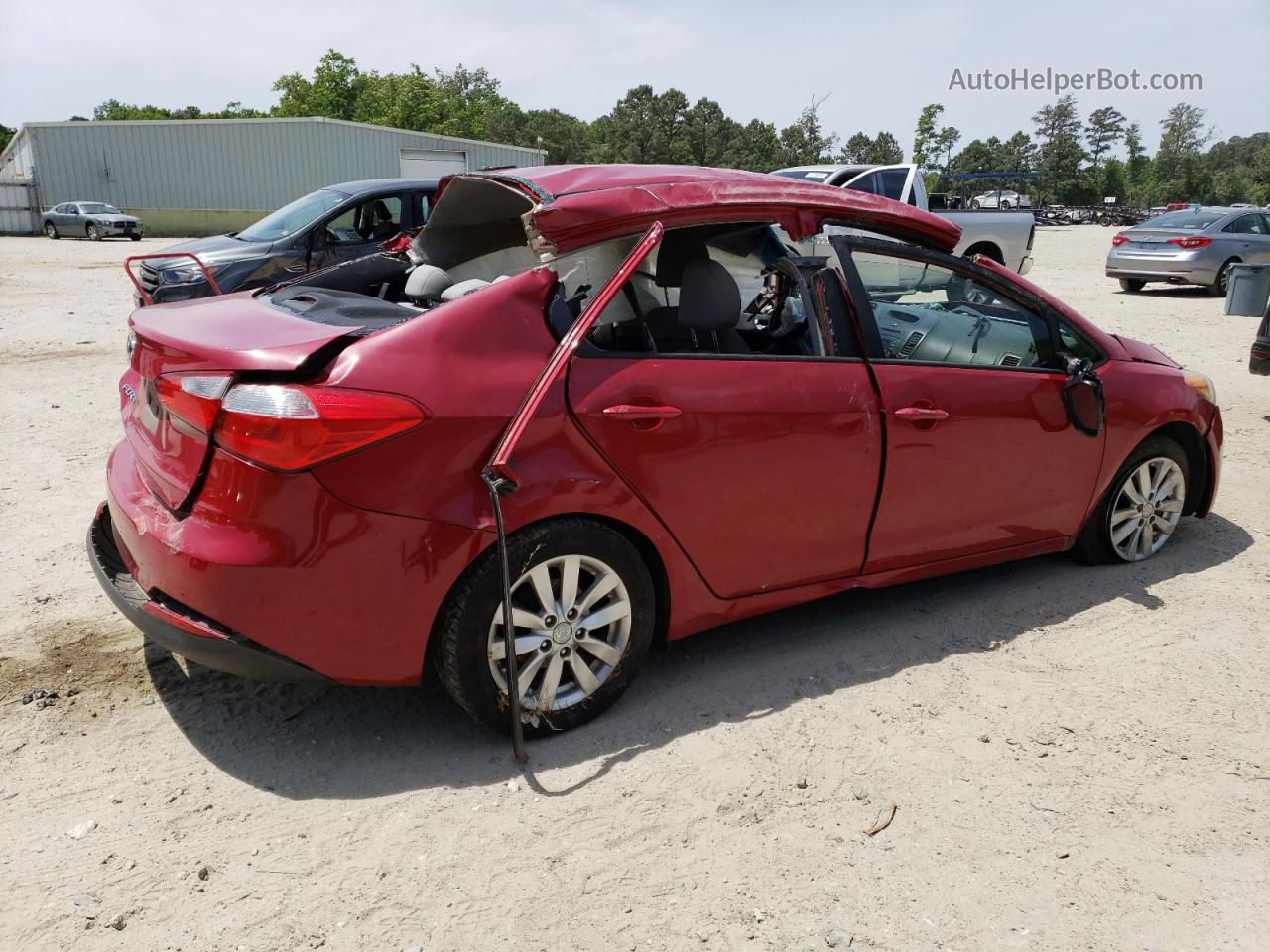 2016 Kia Forte Lx Red vin: KNAFX4A66G5437785