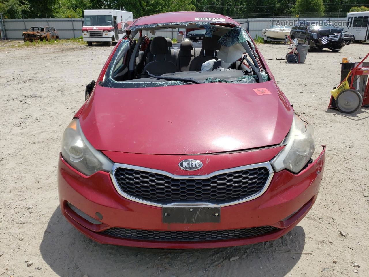 2016 Kia Forte Lx Red vin: KNAFX4A66G5437785