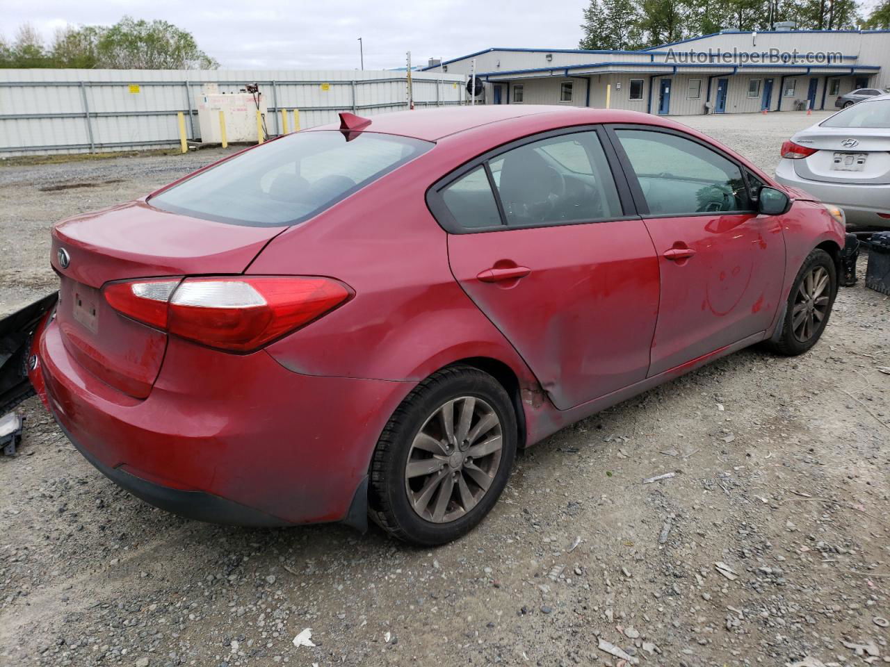 2016 Kia Forte Lx Red vin: KNAFX4A66G5455977