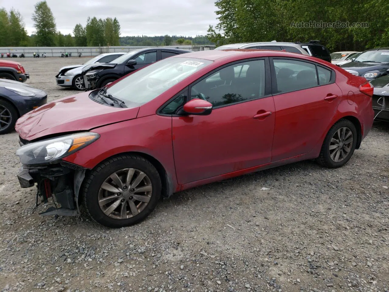 2016 Kia Forte Lx Red vin: KNAFX4A66G5455977