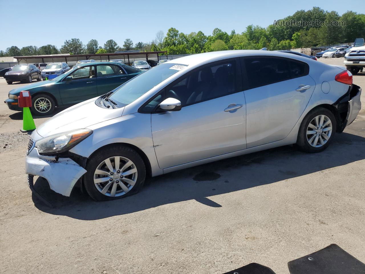 2016 Kia Forte Lx Silver vin: KNAFX4A66G5469376