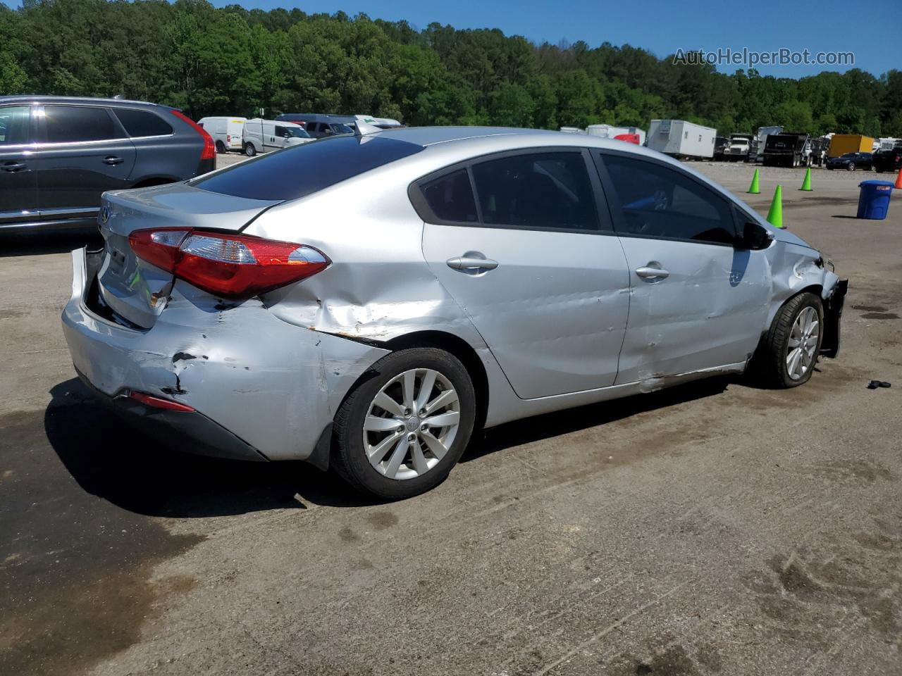 2016 Kia Forte Lx Silver vin: KNAFX4A66G5469376