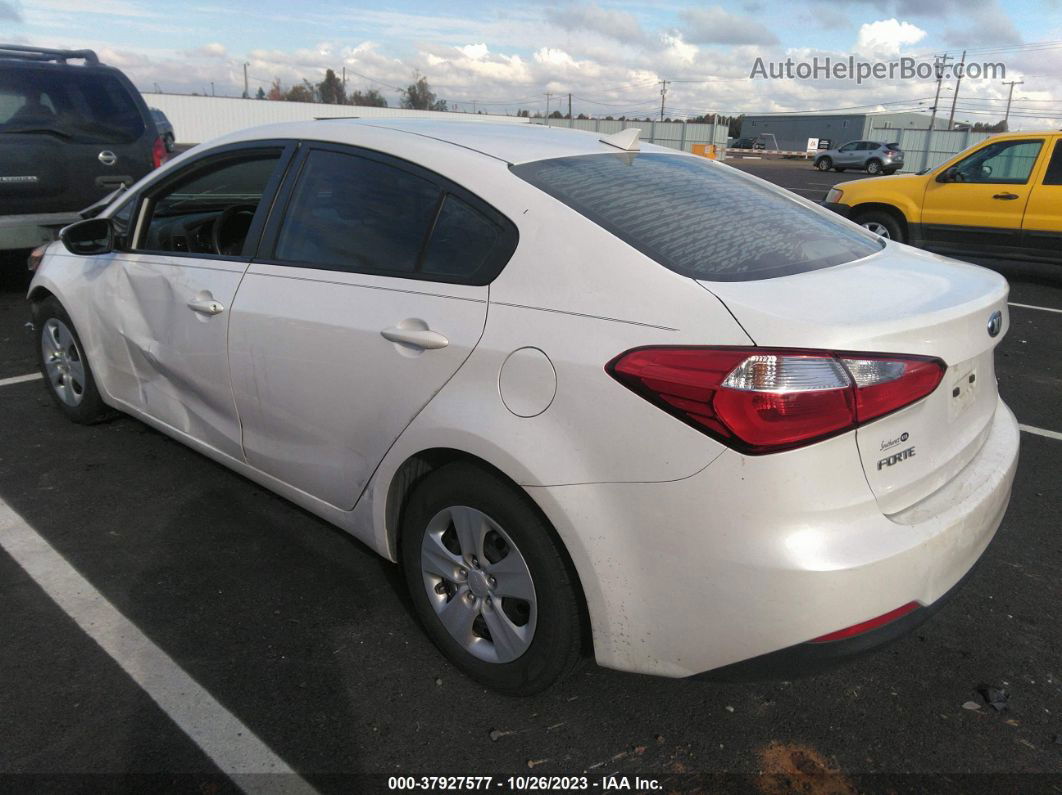 2016 Kia Forte Lx White vin: KNAFX4A66G5497128