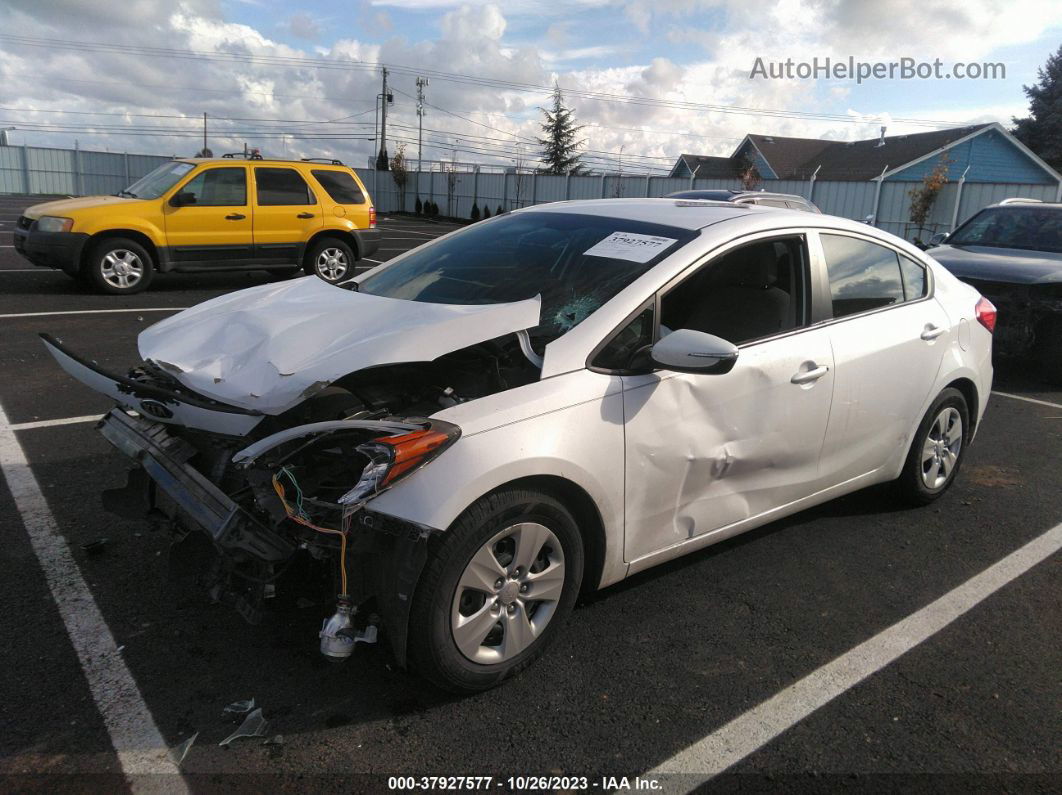 2016 Kia Forte Lx White vin: KNAFX4A66G5497128