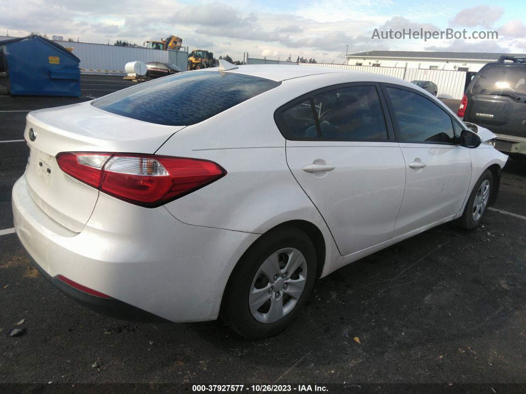 2016 Kia Forte Lx White vin: KNAFX4A66G5497128