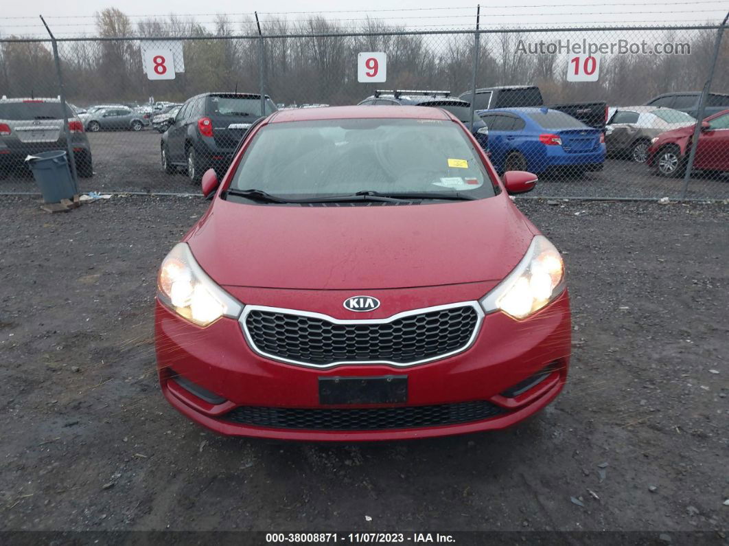 2016 Kia Forte Lx Red vin: KNAFX4A66G5537580