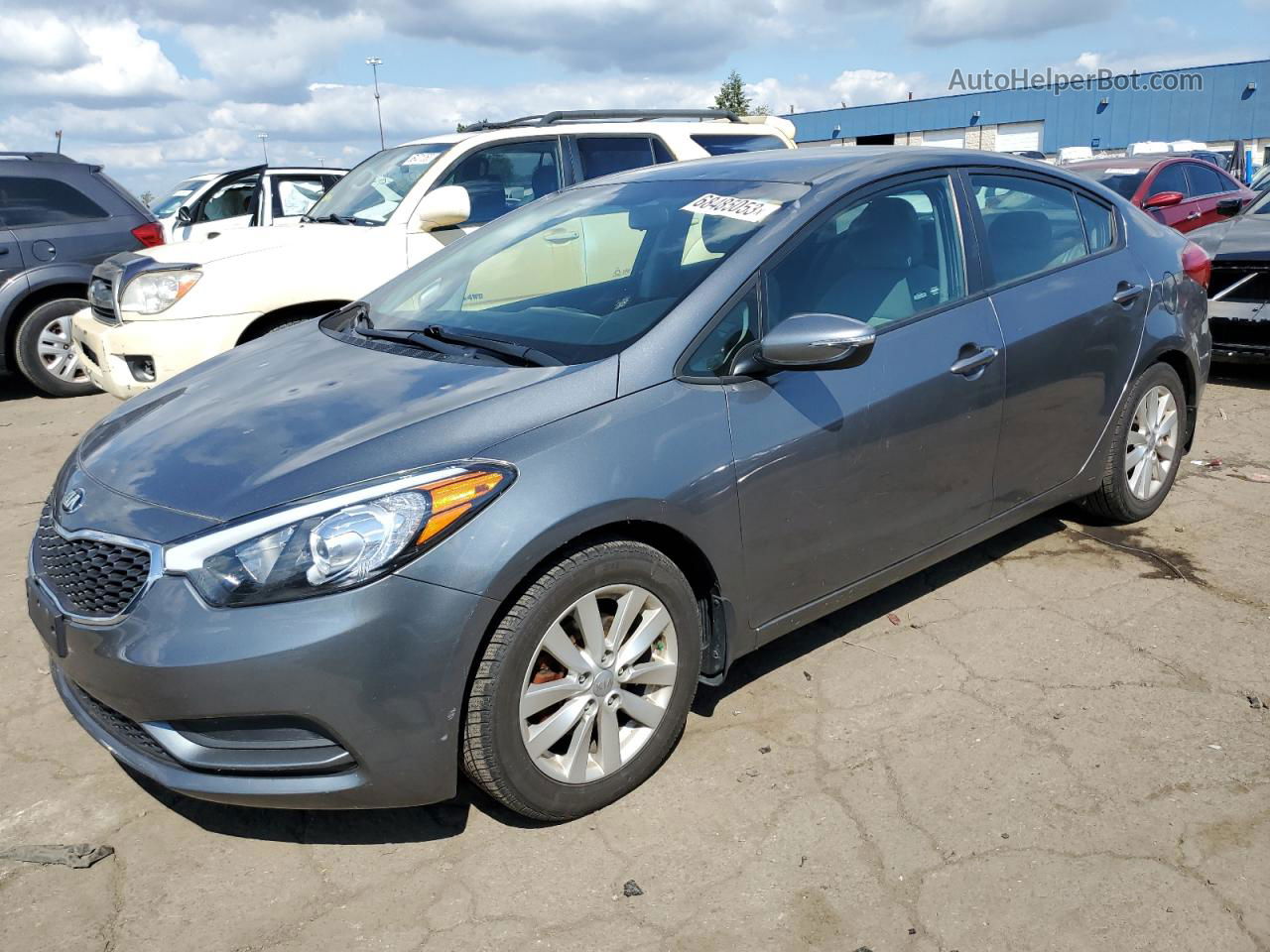 2016 Kia Forte Lx Gray vin: KNAFX4A66G5609166