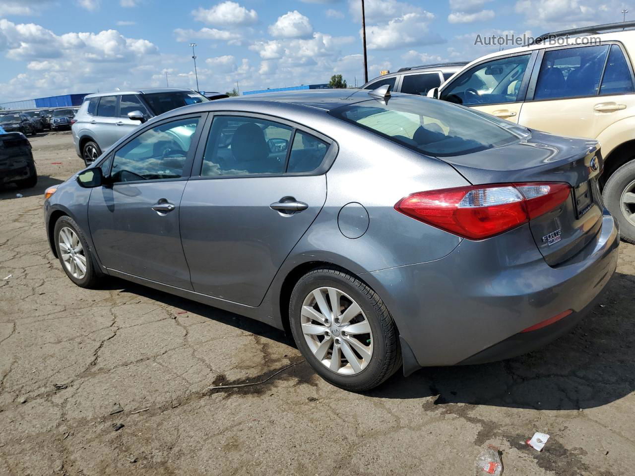 2016 Kia Forte Lx Gray vin: KNAFX4A66G5609166