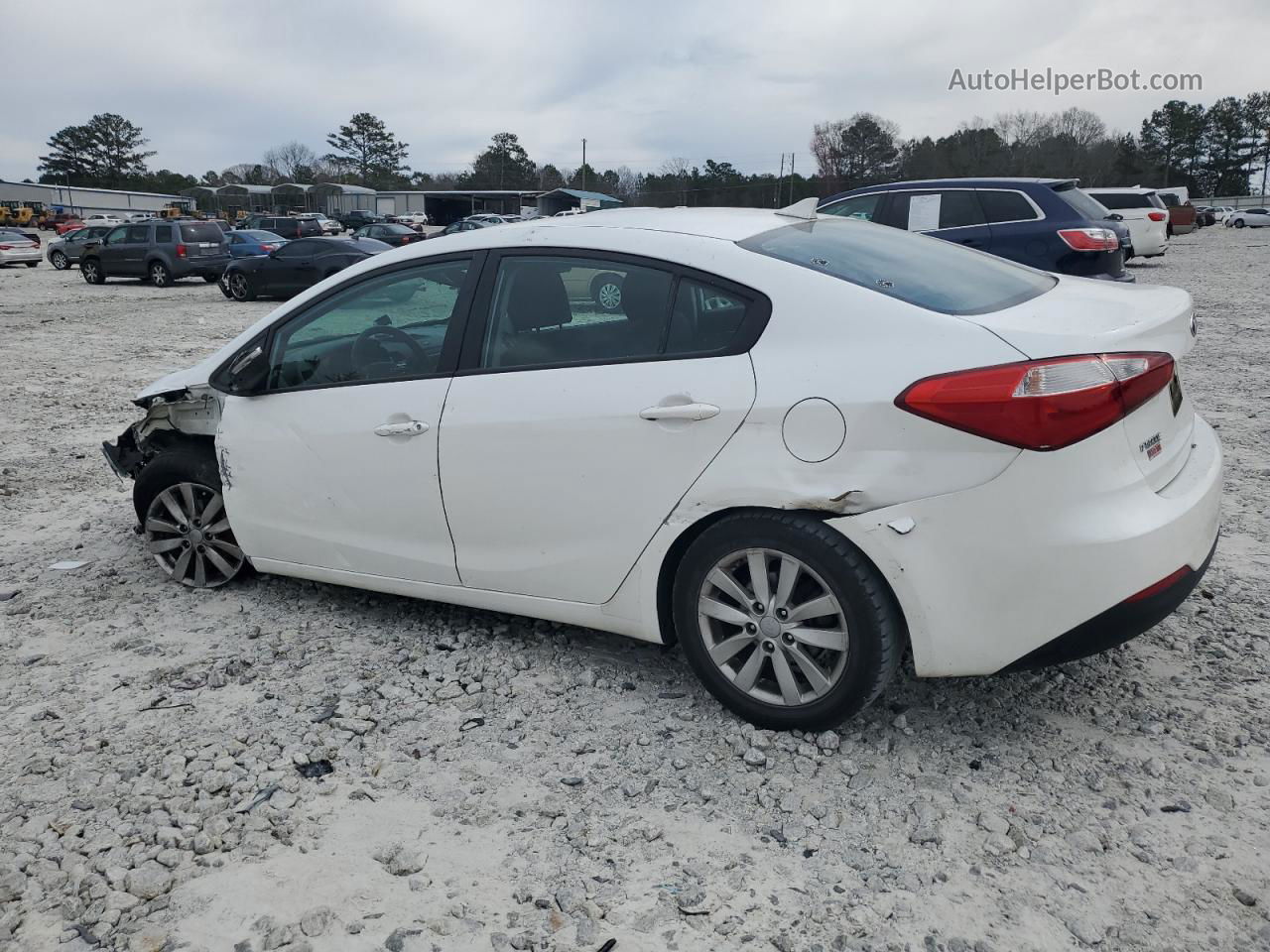 2016 Kia Forte Lx White vin: KNAFX4A67G5440033