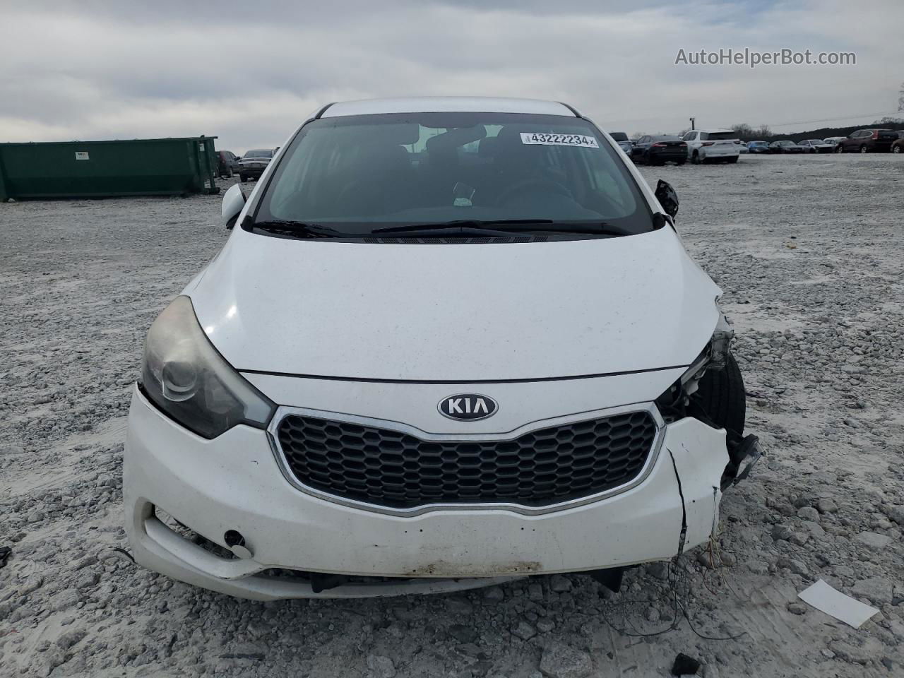 2016 Kia Forte Lx White vin: KNAFX4A67G5440033