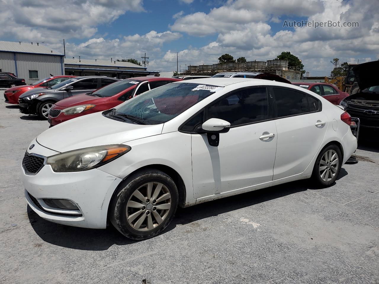 2016 Kia Forte Lx White vin: KNAFX4A67G5440937