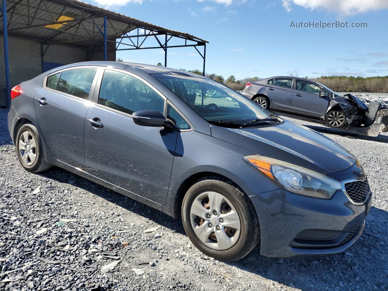 2016 Kia Forte Lx Gray vin: KNAFX4A67G5497784