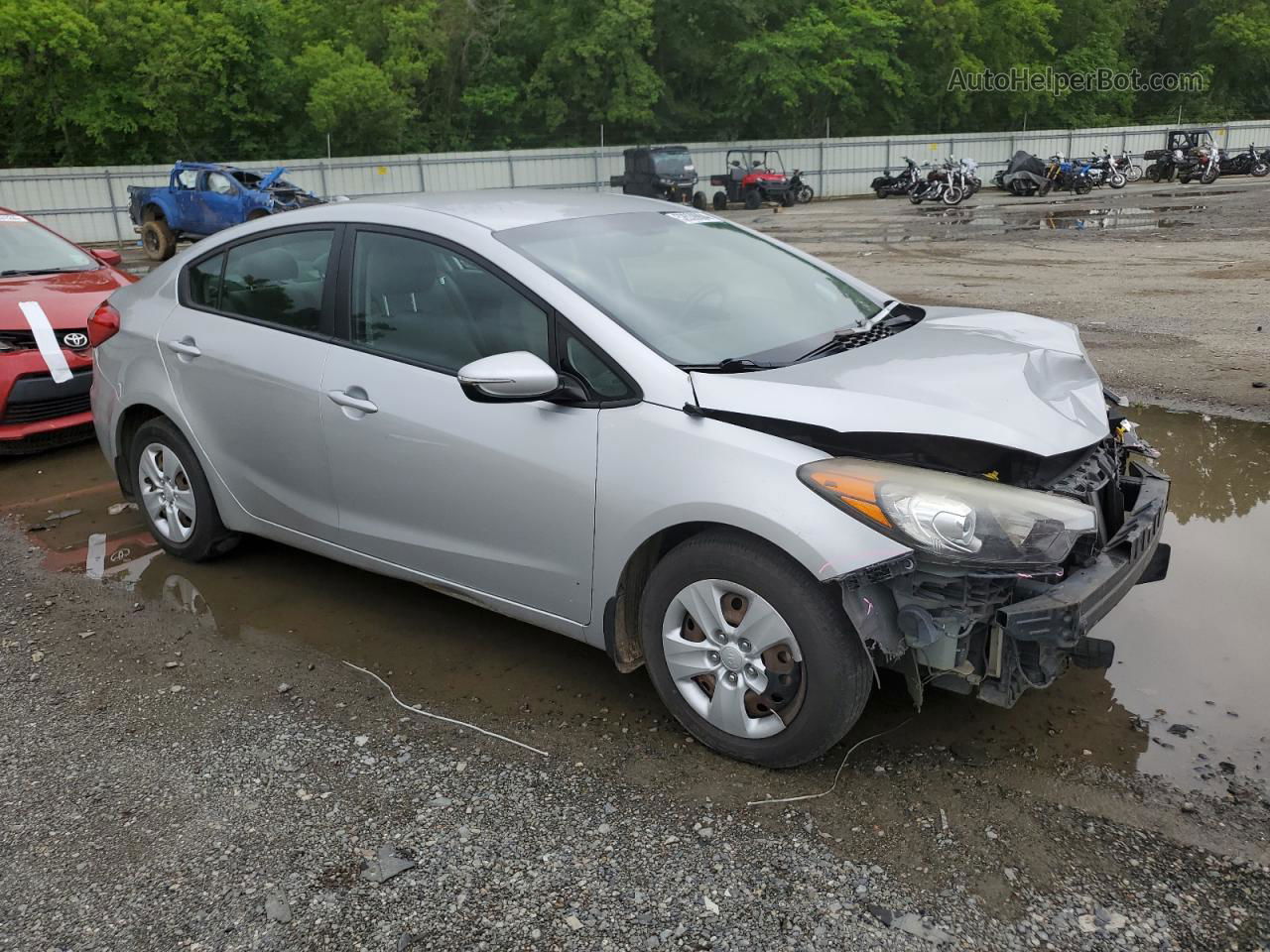 2016 Kia Forte Lx Silver vin: KNAFX4A67G5498093