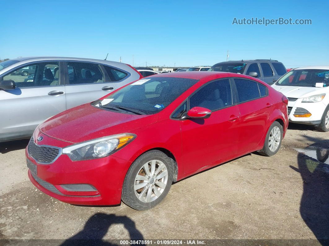 2016 Kia Forte Lx Красный vin: KNAFX4A67G5502076