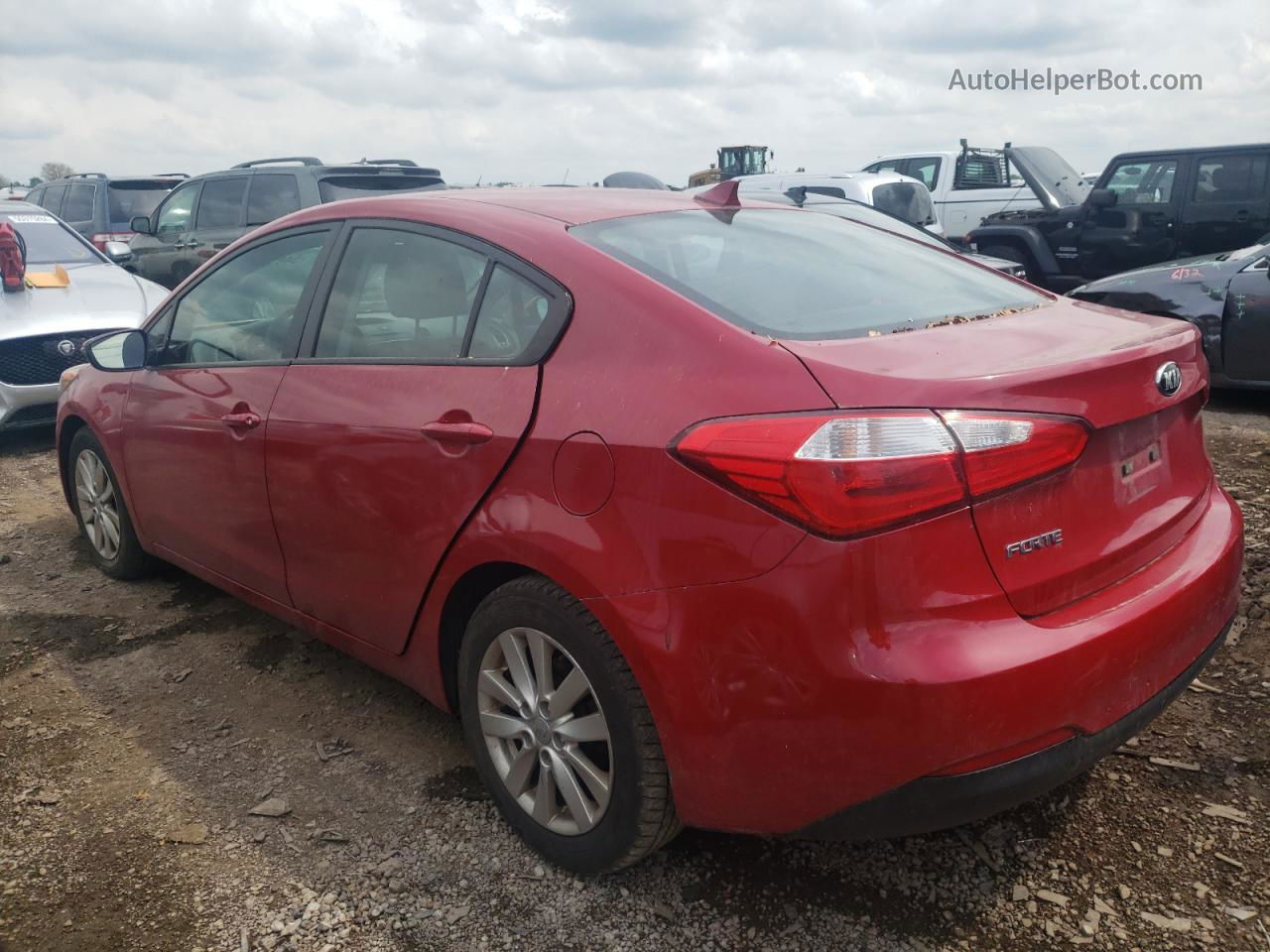 2016 Kia Forte Lx Красный vin: KNAFX4A67G5502448