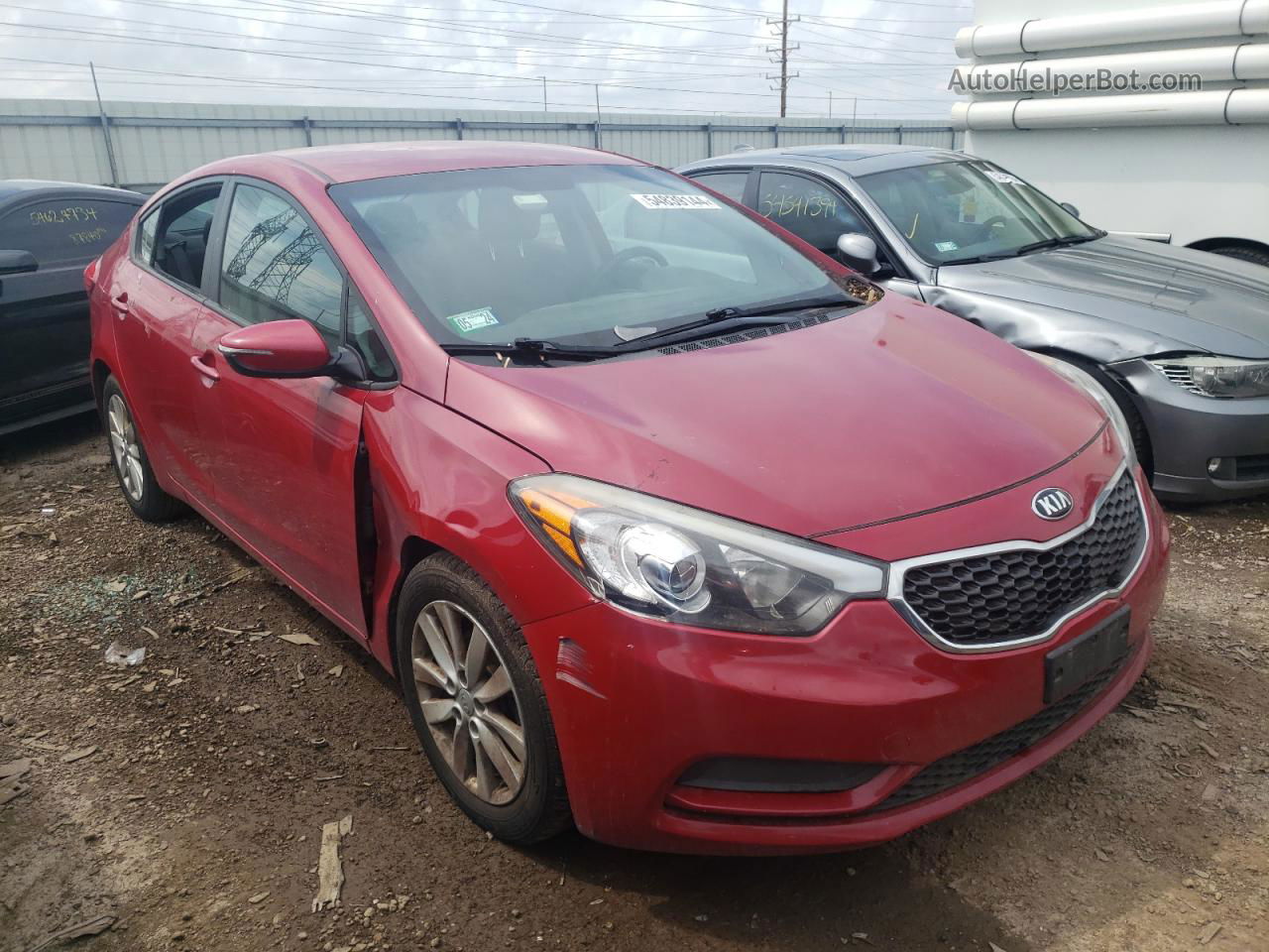 2016 Kia Forte Lx Красный vin: KNAFX4A67G5502448