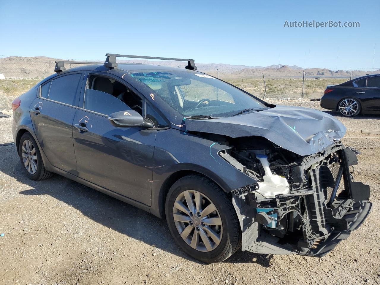 2016 Kia Forte Lx Gray vin: KNAFX4A67G5512803