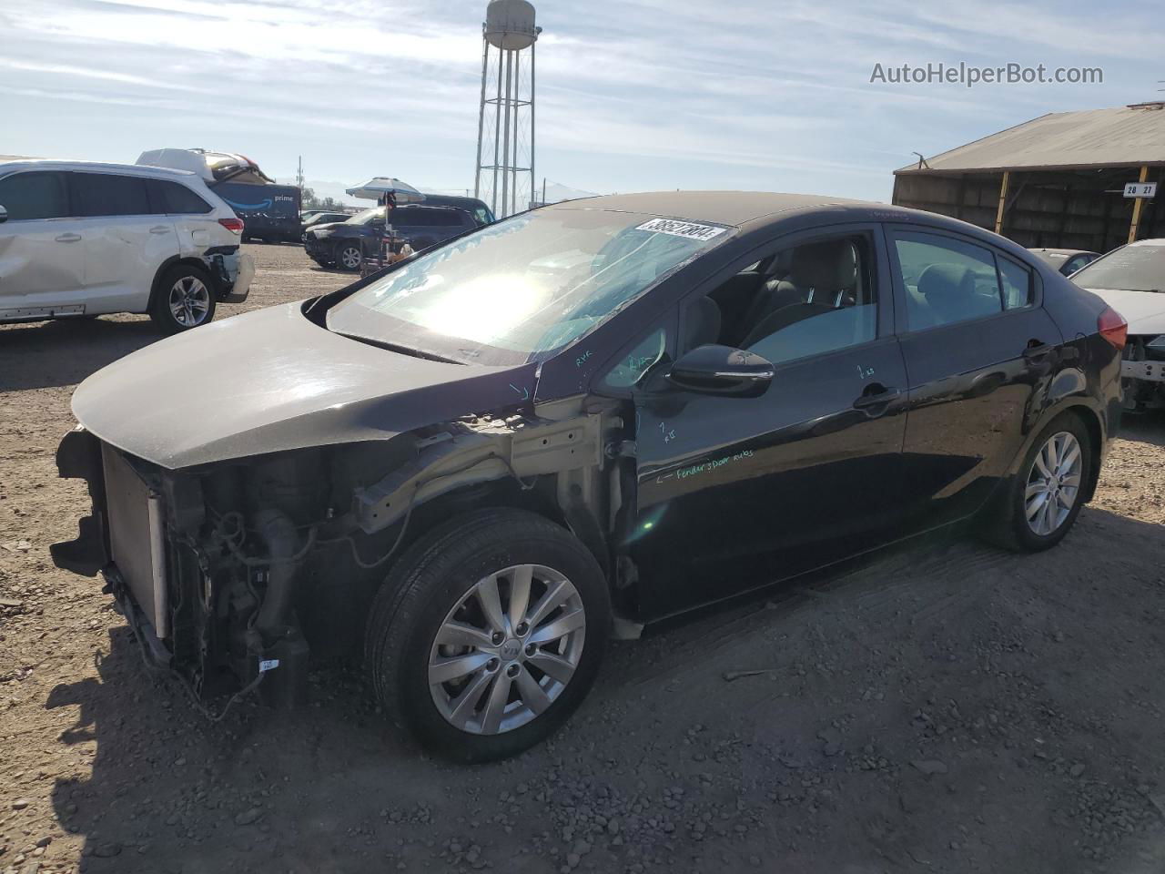 2016 Kia Forte Lx Черный vin: KNAFX4A67G5579031