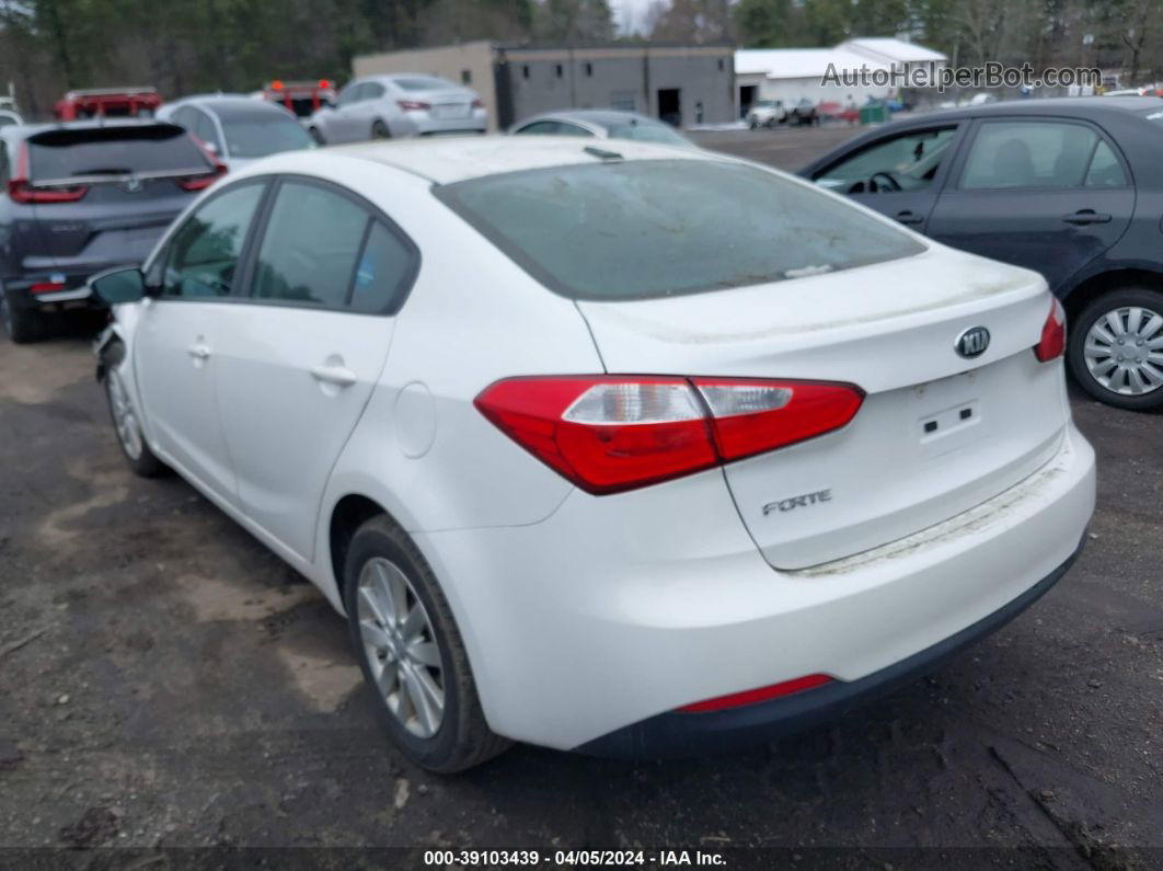 2016 Kia Forte Lx White vin: KNAFX4A67G5603294