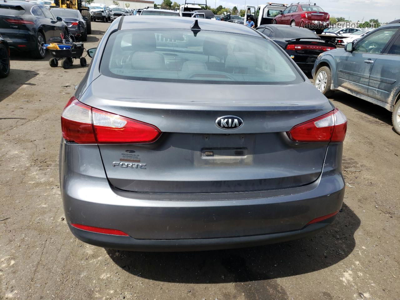 2016 Kia Forte Lx Серый vin: KNAFX4A68G5454118