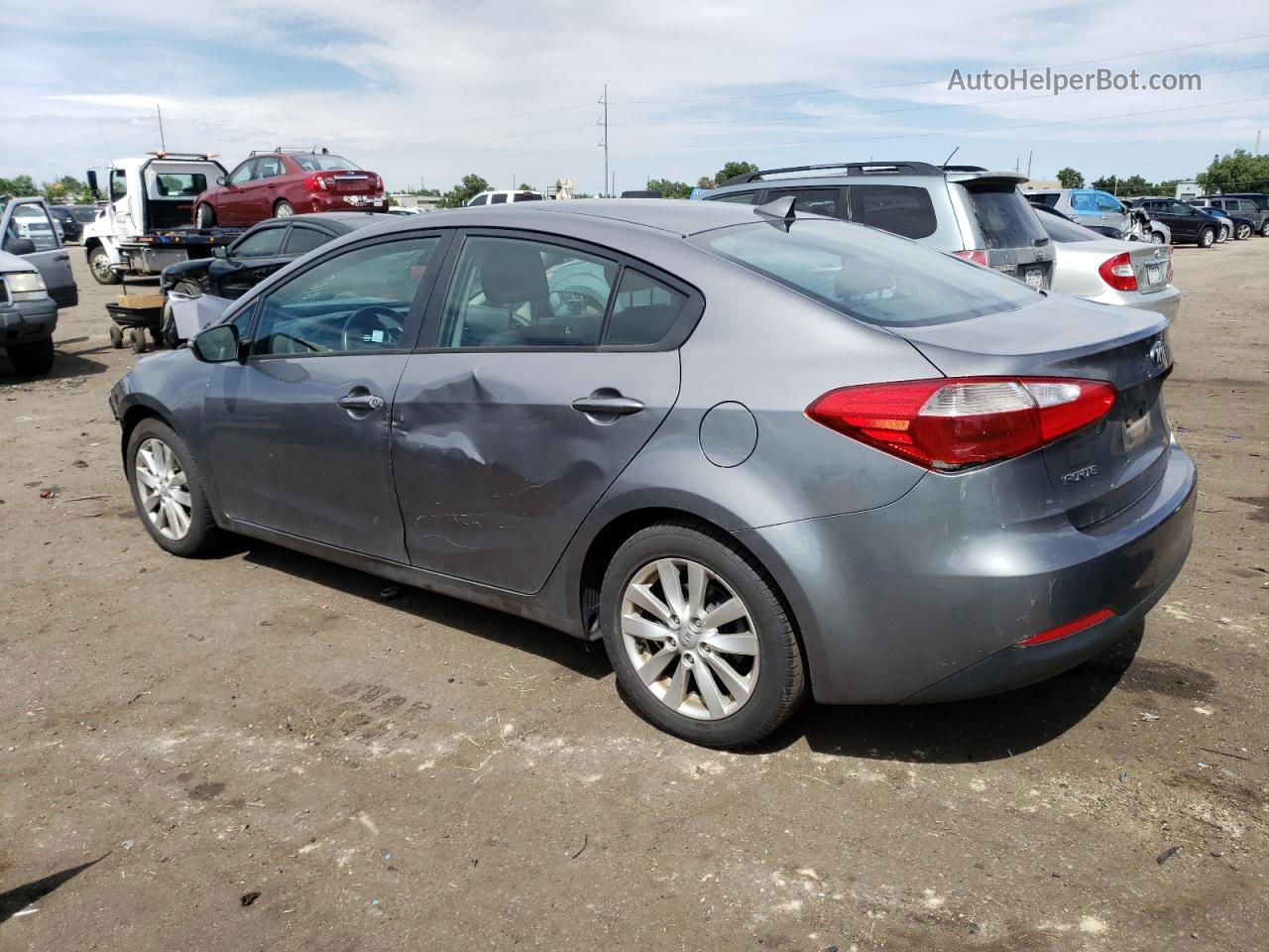 2016 Kia Forte Lx Gray vin: KNAFX4A68G5454118