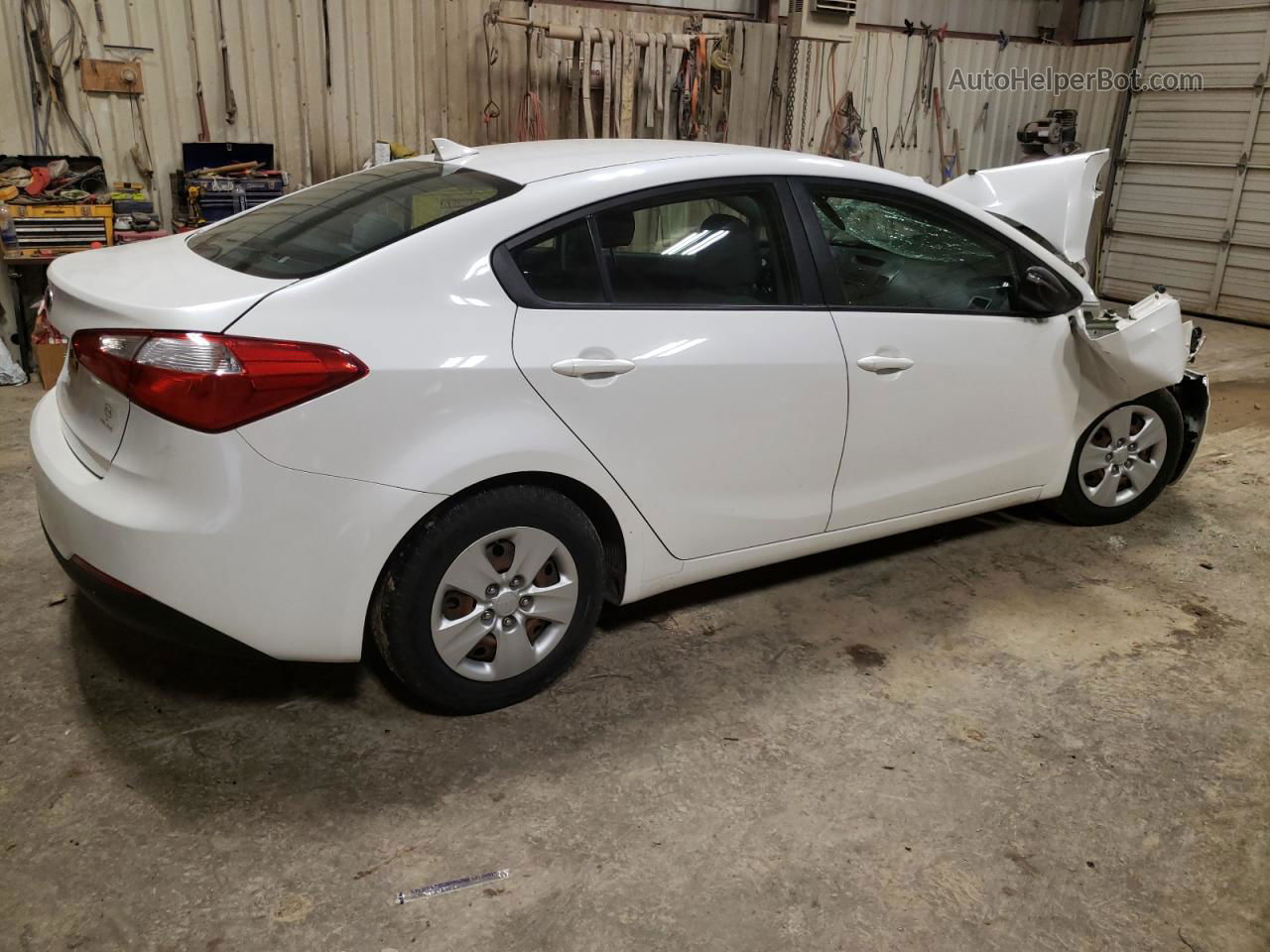 2016 Kia Forte Lx White vin: KNAFX4A68G5497129