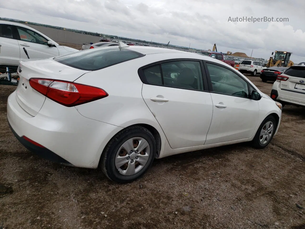 2016 Kia Forte Lx White vin: KNAFX4A68G5497972