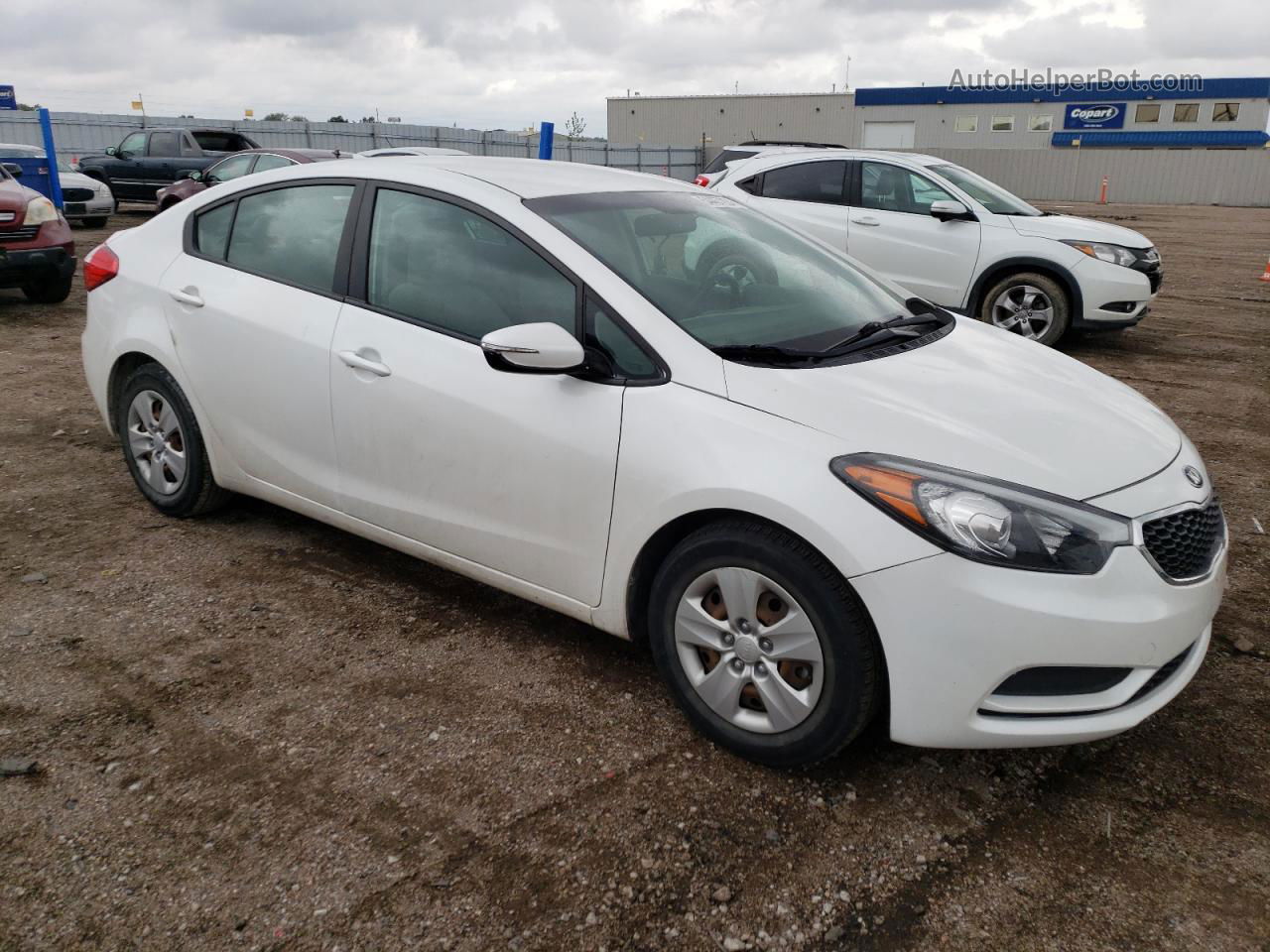 2016 Kia Forte Lx White vin: KNAFX4A68G5497972