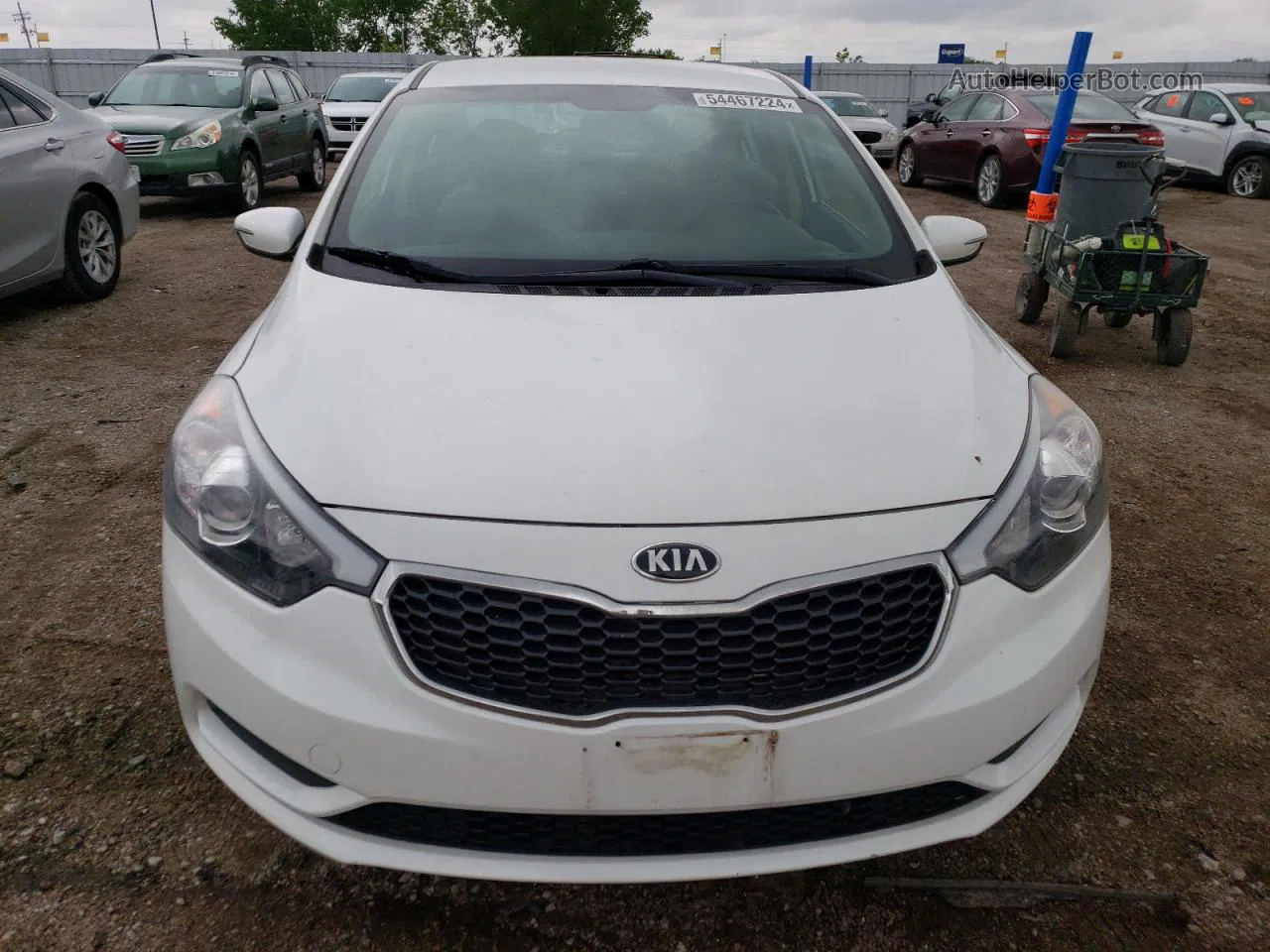 2016 Kia Forte Lx White vin: KNAFX4A68G5497972